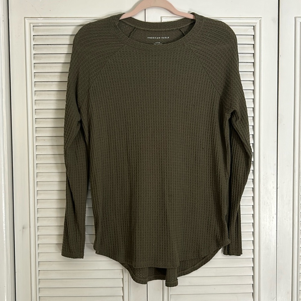 Long Sleeve Waffle Shirt